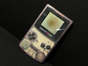 GBC CGB-001 クリアパープル スケルトン 任天堂 携帯ゲーム機 レトロ ゲームボーイカラー ジャンク