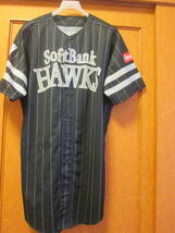 福岡ソフトバンクホークス 椎野新投手　#34 実使用直筆サイン入り＝HAWKS15thユニフォーム　Ⅱ_画像1