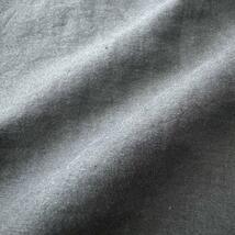 Finamore フィナモレ ワイドカラー 製品洗い コットン リネン シャツ 37 ブラック 黒 メンズ 綿 麻 春夏 長袖 イタリア製 国内正規_画像8