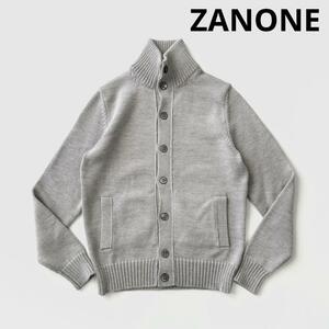 ZANONE The no-neCHIOTOkyo-to stand-up collar knitted cardigan 48g rakes .uto middle gauge blouson 5 gauge 5G domestic regular 