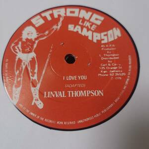 Linval Thompson - I Love You / Trevor Ranking - Really Love You // Strong Like Sampson 12inch / Lovers / La La Means Alton Ellis