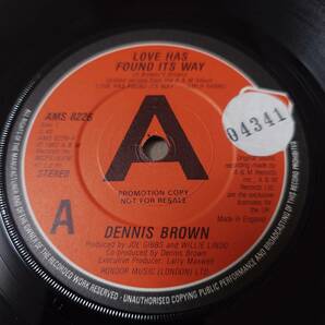 Dennis Brown - Love Has Found Its Way / Why Baby Why // A&M Records 7inch / Loversの画像1