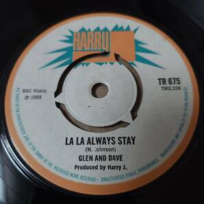 Harry J. All Stars - Liquidator / Glen And Dave - La La Always Stay // Harry J 7inch /の画像2