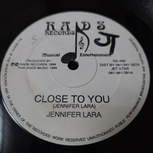 Jennifer Lara - Close To You // Rads Records 12inch / Lovers / Brown Sugarの画像1