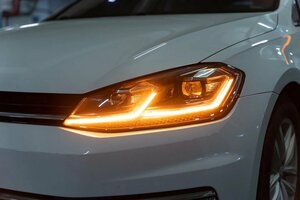 Golf 7 2013-2017 mk7用の改良された車のヘッドライト,LEDカーヘッドライトアセンブリ,lhd rd rラインスタイルのランプアクセサリー
