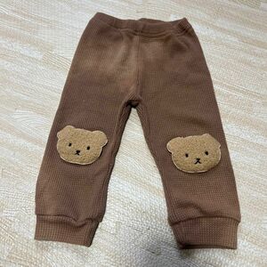 くまさん　ズボン　80cm レギンス　パンツ　ベビー服 ストレッチ 男の子