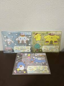 未開封 サンリオ当りくじ 23 24 27 アクリルスタンド シナモロール ポムポムプリン タキシードサム / SANRIO 3点セット キャラクターズ