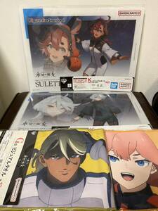 一番くじ 機動戦士ガンダム ガンプラ 2023 K賞 ビジュアルボード 2種 + おまけ / スレッタ マーキュリー ミオリネ レンブラン 水星の魔女