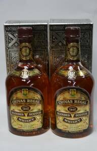 CHIVAS REGAL シーバス　リーガル12年　43%　750ml 箱付き　未開栓2本セット　送料安おてがる版