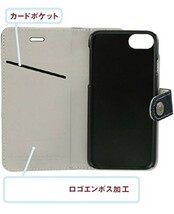 ２個 Levisボタン式ベルト付き手帳型iPhone6/6s/7/8/SE2/SE3対応リーバイススマホケースiPhoneSE第２世代手帳型ジーンズ生地スマホケース_画像3