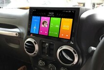 10インチ ラングラー JK 中期 専用 パネル CarPlay アンドロイド ナビ 画質 ディスプレイオーディオ バックカメラ付 新品 2GB/32GB_画像6