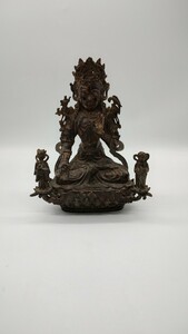 中国 古物 仏像 時代物 仏教美術 銅器 唐物 座あり 中国古美術