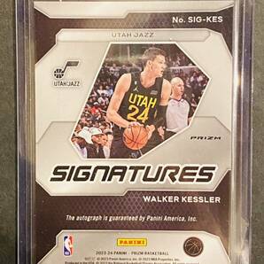 【激レアケースヒット！SSP andサイン！】NBA PANINI PRIZM snakeskin &signatures silver PRIZMウォーカー・ケスラー Walker Kesslerの画像5