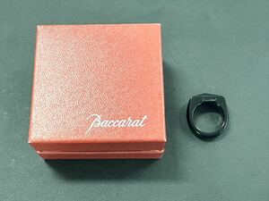[3A10] 1 jpy start Baccarat baccarat ruk sole ring ring black accessory weight approximately 5.95g approximately 13 number box attaching 