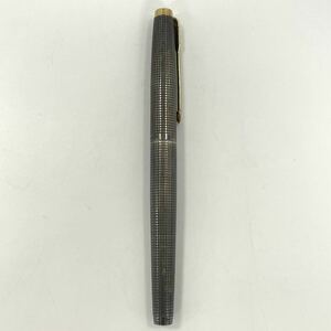 【2T64】1円スタート PARKER STERLING SILVER パーカー スターリングシルバー 万年筆 ペン先 14K 刻印有り 585 14金 筆記具 文房具