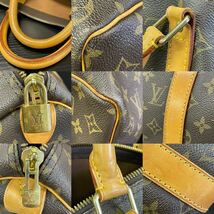 【Z16】1円スタート LOUIS VUITTON / SP1907 ルイヴィトン キーポル 50 モノグラム ボストンバッグ 旅行鞄 トラベルバッグ ネームタグ付_画像10