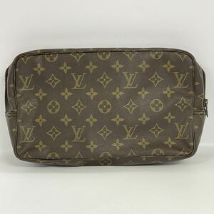 【3M21】 1円スタート LOUIS VUITTON ルイヴィトン トゥルーストワレット 28 モノグラム 化粧ポーチ セカンドバッグ ブラウン レディース