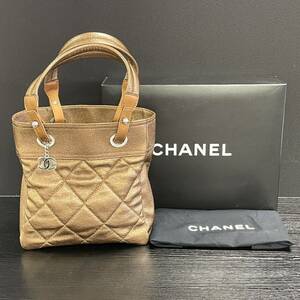 【3A25】1円スタート CHANEL / 13138667 パリビアリッツ ハンドバッグ ココチャーム トートバッグ レディース 箱付き