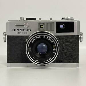 【3T75】1円スタート OLYMPUS 35RC レンズ E.ZUIKO 1:2.8 42mm オリンパス フィルムカメラ レンジファインダー シルバーボディ 