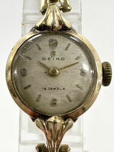 【2T69】 1円スタート SEIKO 15JEWELS / 662892 5107 セイコー 稼働品 15石 手巻き レディース 腕時計 