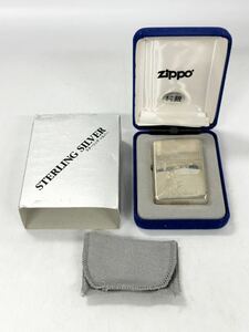 【3T19】 1円スタート ZIPPO STERLING 2003 AMERICAN SPIRIT ジッポー スターリングシルバー 着火確認済み オイルライター 喫煙具 