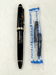 【3M39】1円スタート SAILOR FOUNDED 1911 セーラー ファウンデッド ペン先 14K 刻印有り 蒔絵 14金 585 万年筆 筆記具 替えインキ付き