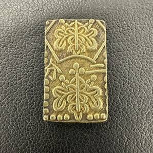 【3M34】 1円スタート 二分金 二分判金 明治 重量 約 3.03g 古銭 真贋不明 の画像1