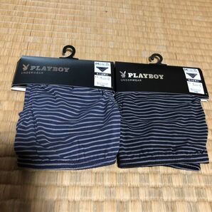 タグ付き　メンズ ミニビキニ　 PLAYBOY サイズM ネイビー　ブラック