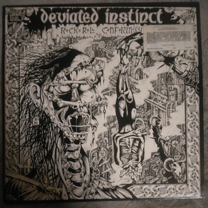 DEVIATED INSTINCT/ROCK'N'ROLL CONFORMITY PEACEVILE RECORDS オリジナル盤 discharge antisect amebix sacrilege extreme noise terrorの画像1