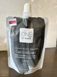 未開封新品 KOSE - ONE BY KOSE ダブルブラックウォッシャー 140g - パック洗顔もできる直塗り洗顔料 コーセー クリックポスト可185円