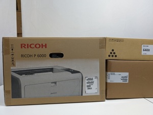 新品訳あり　RICOH P 6000 A3 モノクロプリンター 、増設トレイ、トナー　セット　