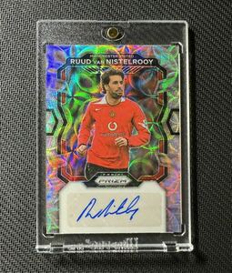 【直筆サインカード】　Panini Prizm premier league choice Ruud VAN NISTELROOY auto Manchester united ファンニステルローイ　