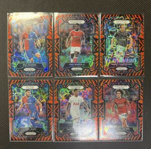 【6枚セット】　Panini Prizm Premier League choice Tiger stripe Manchester united Tottenham マンチェスターユナイテッド　トッテナム