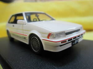 トヨタ カローラ FX-GT （AE82） 純正オプションホイール装着車 ホワイト （1/43スケール MARK43 PM43108W）