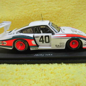 Racing on特注 Spark 1/43 MARTINI PORSCHE 935/78 Moby Dick #40 ジャッキー イクス 直筆サイン入り（ポルシェ モビーディック マルティニの画像7