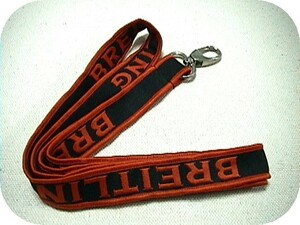 [ free shipping ]*BREITLING/ Breitling * neck strap * black color / black & orange color / orange * not for sale *