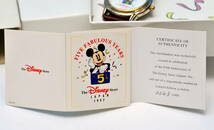未使用品　ディズニーストア 　1997年　ディズニーストア　５周年記念時計　限定１０００個　ミッキーマウス_画像9