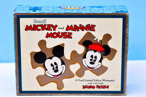 未使用　ディズニー　FOSSIL　　パイアイ 　ミッキーマウス + ミニーマウス 腕時計　　限定1000個　　ディズニー