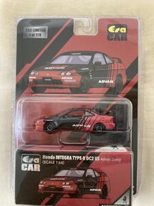 エラカー 1/64 ホンダ インテグラ タイプR DC2 US アドバン リバリー フィギュア付き Era Car Intergra DC2 US Advan Livery