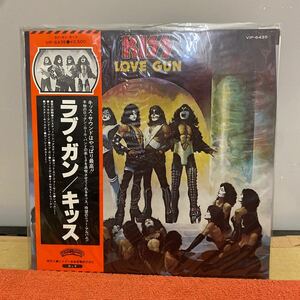 LP レコード ROCK Kiss Love Gun Casablanca 帯付き キッス・ラブガン 中古品
