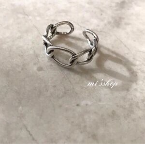 silver925 アンバランスチェーンリング/シルバー925 リング　ring