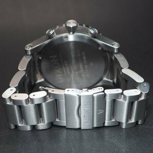 NIXON ニクソン SIMPLIFY シンプリファイ THE51-30 QZ SS CHRONO クロノグラフ デイト ブラックダイアル メンズ 腕時計「23608」の画像7