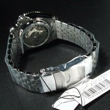 ◆新品・超美品◆ SEIKO セイコー GMT SBSC001 4R34-00A0 自動巻き 定価 \63,800 裏スケ 回転ベゼル 黒 文字盤 未使用 新品 「23398」_画像7