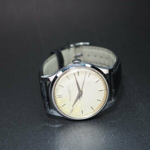 【オールドインター 筆記体ロゴ】IWC インターシャフハウゼン SS 革ベルト 手巻 ３針 社外ベルト メンズ 腕時計 「23666」の画像5