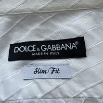 Dolce & Gabbana ドルチェアンドガッバーナ　ストライプドレスシャツ スリムフィット slim fit _画像6