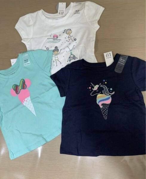 新品◆baby GAP 半袖Tシャツ 90◆ディズニー 女の子 未使用 2歳