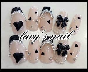 u. gloss ga- Lee French mass production type Korea girl gel artificial nails 