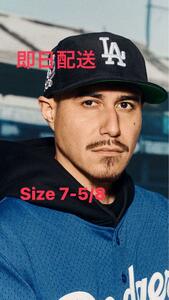 7 5/8 UNDEFEATED × Los Angeles Dodgers × New Era 59FIFTY Corduroy Fitted Cap 新品 ニューエラ ドジャース キャップ 黒 P280