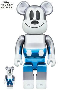 BE@RBRICK fragmentdesign MICKEY MOUSE BLUE Ver. 100% & 400% 新品 ベアブリック フラグメントデザイン ミッキーマウス bearbrick