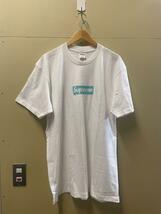 21FW Supreme × Tiffany & Co. Box Logo Tee White L 新品 シュプリーム ティファニー ボックスロゴ Tシャツ ホワイト 白 P079_画像2